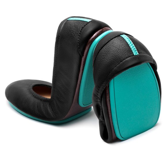 Mansur Gavriel Shoes - Tieks Ballet Flats by Gavrieli in Matte Black & Teal - Size 6